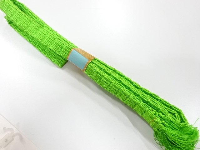 JAPANESE KIMONO / UNUSED SPELLED HAND-TIED OBIJIME
